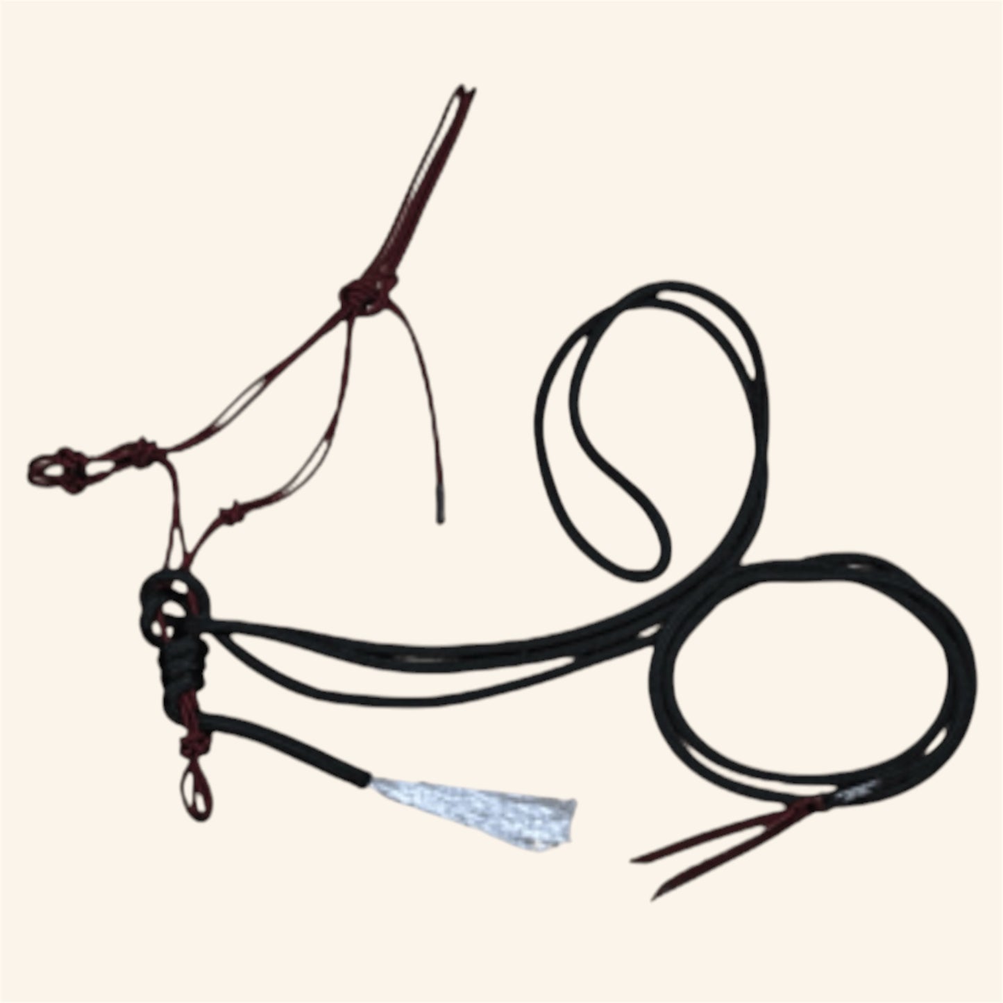 Burwash - Kanga Horseman 4-Knot Hackamore w/Mecate Rein